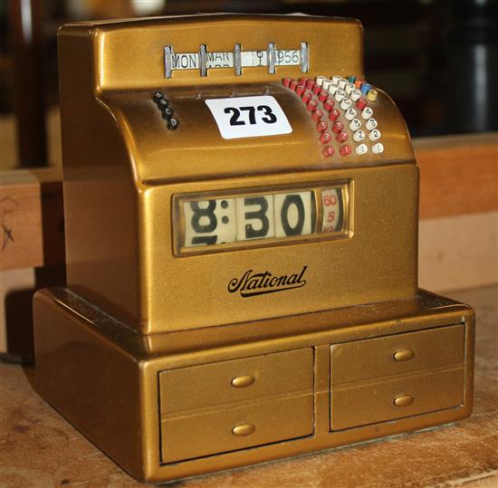 Miniature till/clock